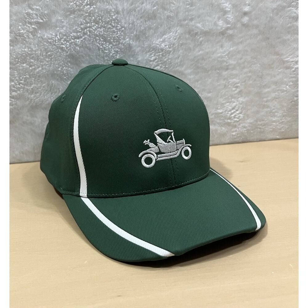 Sport-Tek Flexfit Green Hat L/XL‎ Vintage Car Embroidered Golf Auto Cap